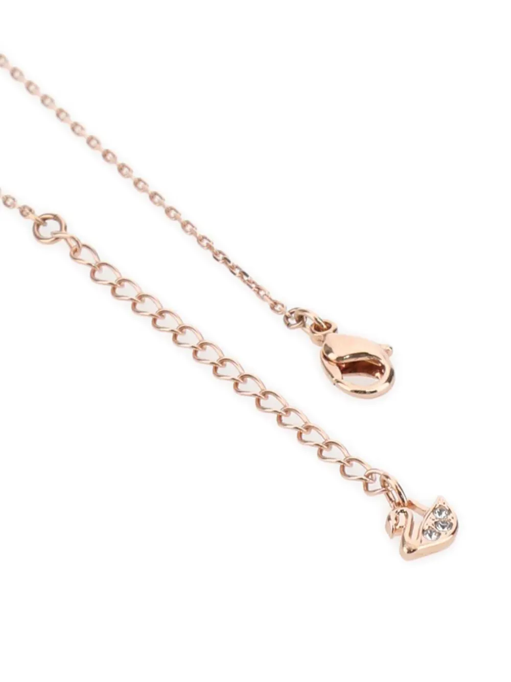 Swarovski Gold Metal Sparkling Dance Necklace In Pink
