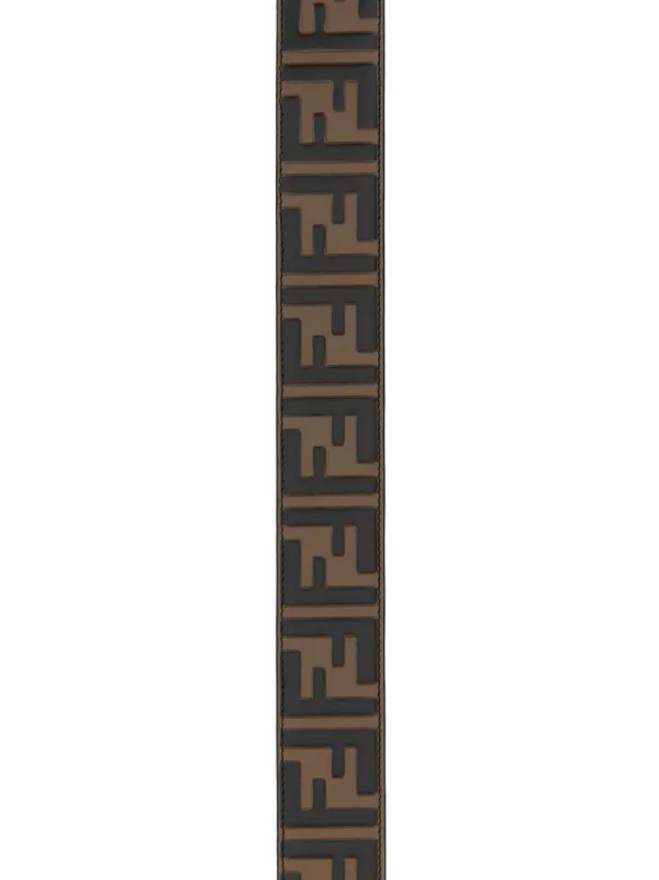 FENDI FF Diamonds Reversible Belt | Brown | FARFETCH CA