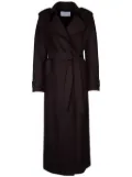Harris Wharf London belted wool trench coat - Brown