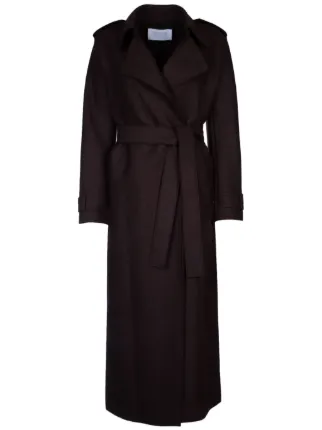 Harris wharf london belted wool coat best sale