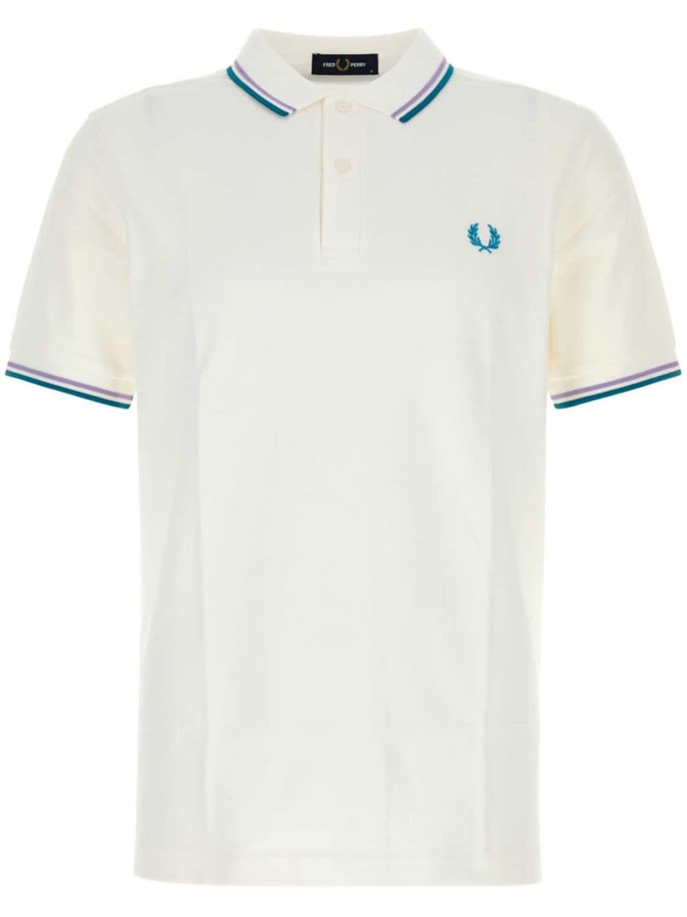 Shop Fred Perry White Piquet Polo Shirt In W67|snwhultvioloce