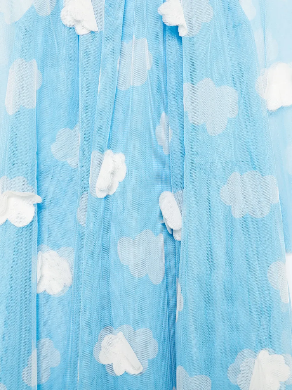 Stella McCartney Kids Jurk met wolkenprint Blauw