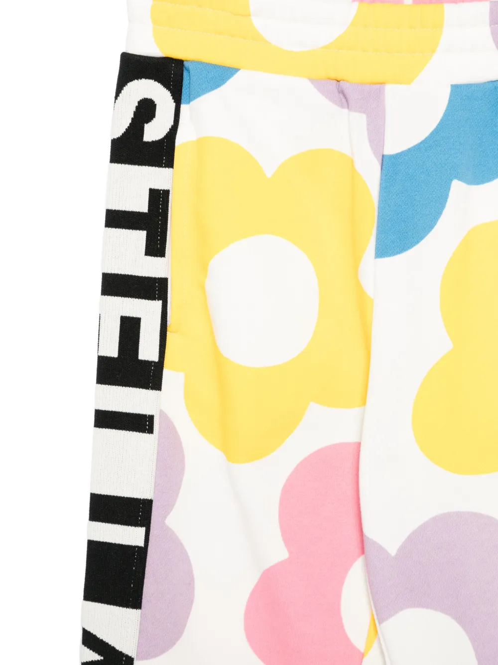 Stella McCartney Kids Trainingsbroek met bloemenprint Wit