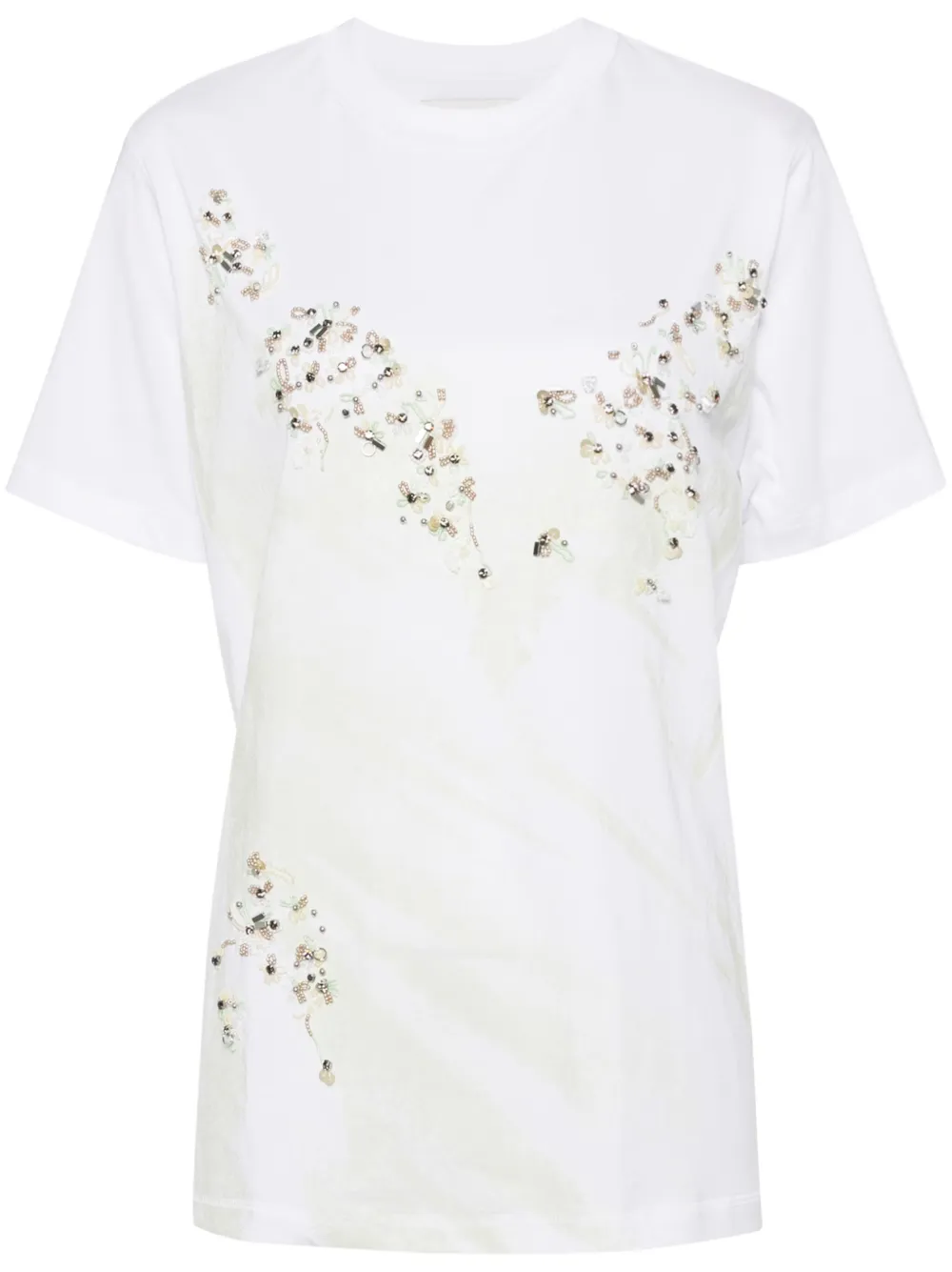 3.1 Phillip Lim bead-embellished T-shirt - White