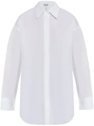 LOEWE ドレープ シャツ | ホワイト | FARFETCH JP