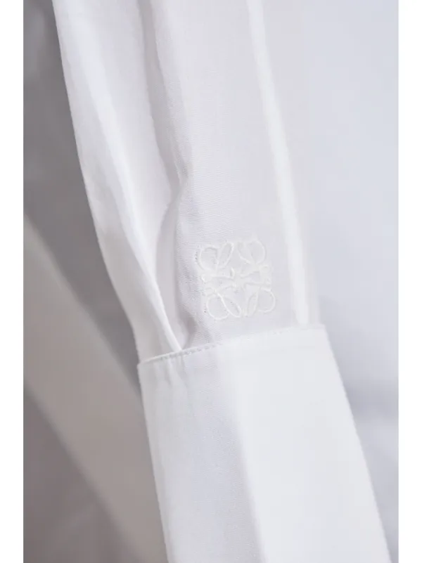 LOEWE ドレープ シャツ | ホワイト | FARFETCH JP
