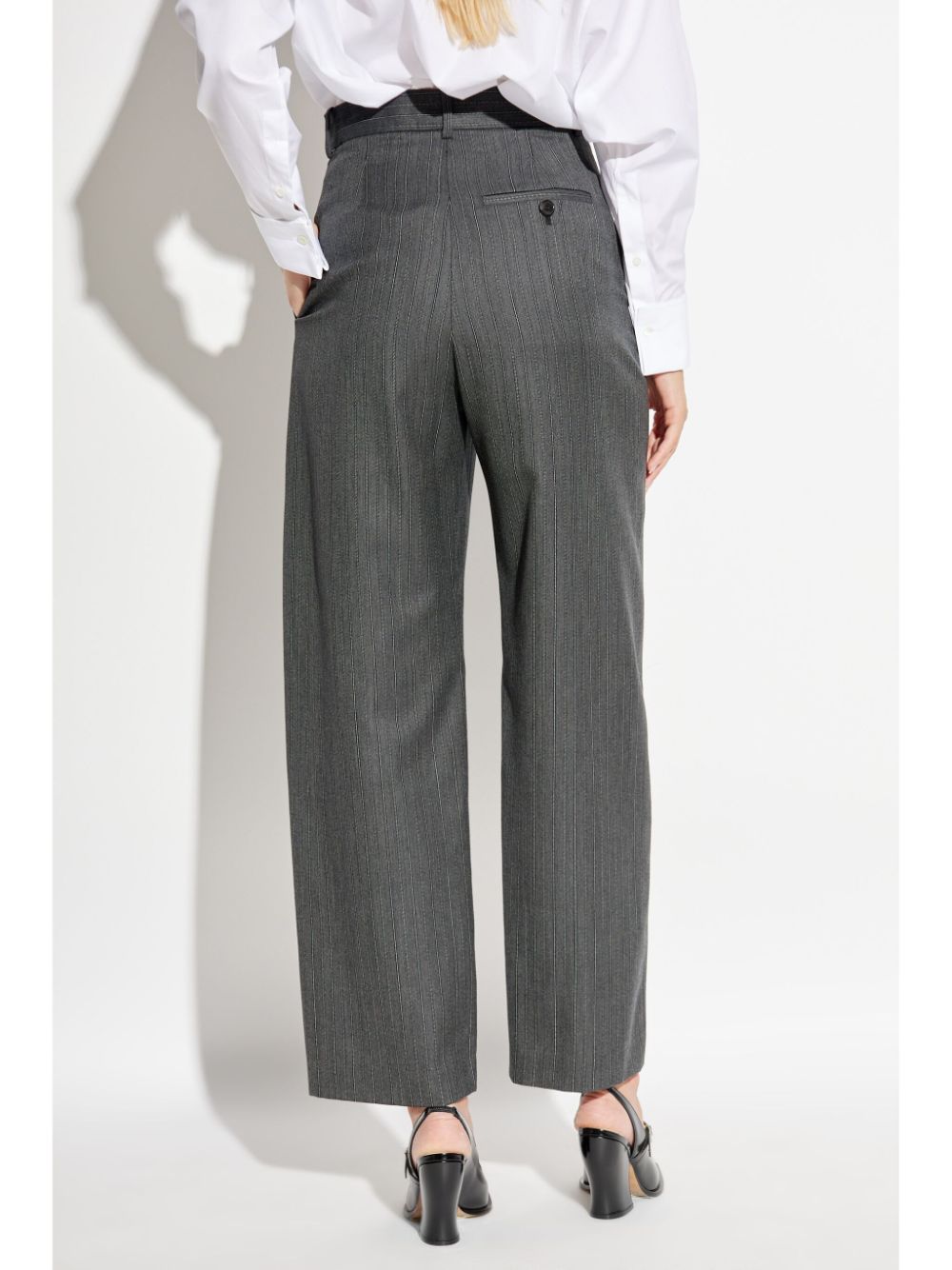 LOEWE wool pinstripe trousers Women