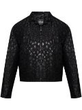 Versace leopard-pattern jacket - Black