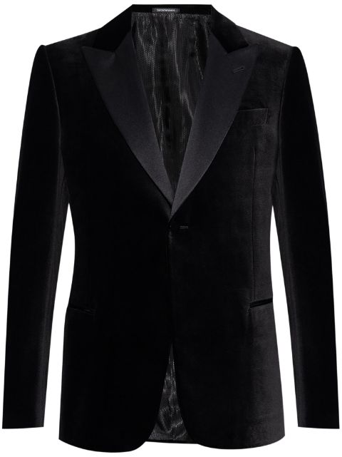 Emporio Armani veltet tuxedo blazer Men