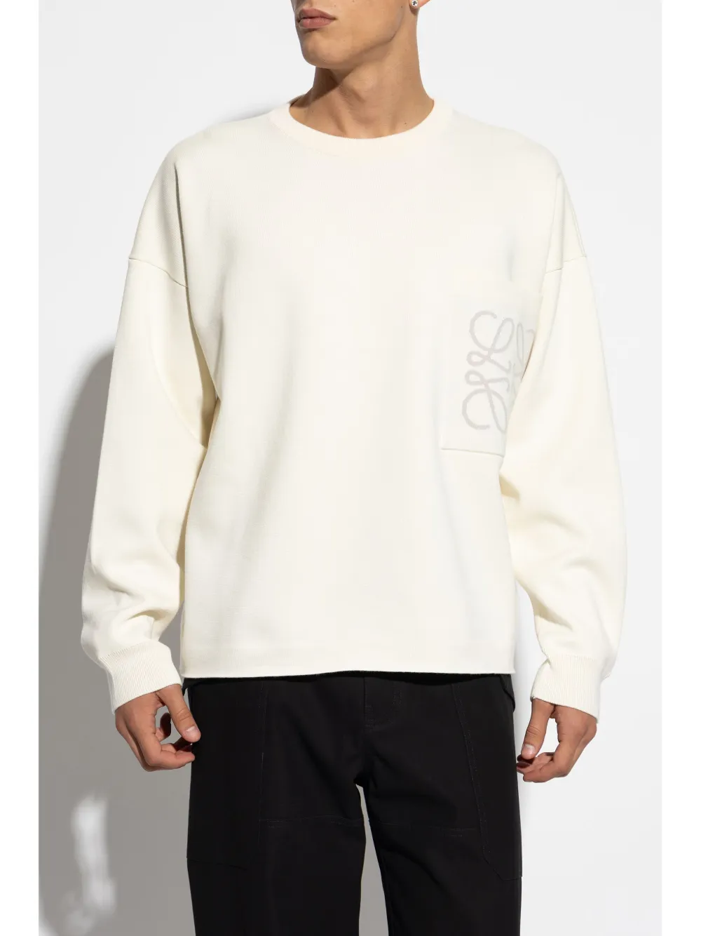 LOEWE Anagram-intarsia jumper Men