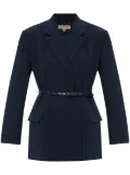 Michael Michael Kors double-breasted crepe blazer - Blue