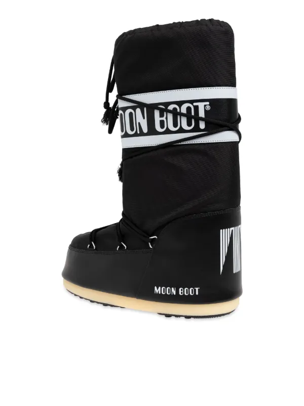 MOON BOOT 80D1409400M008 関税送料込 Moon Boot Icon logo-print Boots | Black | FARFETCH