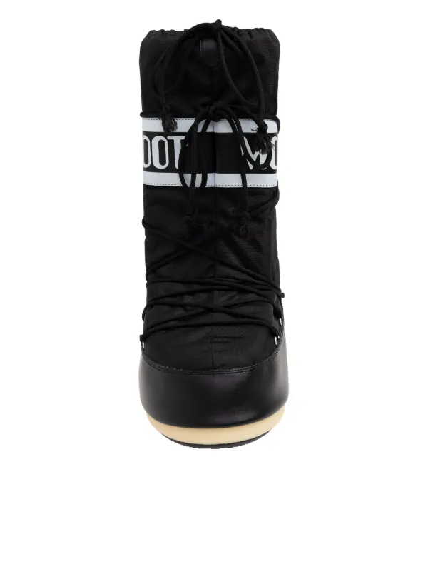 【おまけ付】 logo-print Icon Boot Moon Boots FARFETCH | Black | スキー