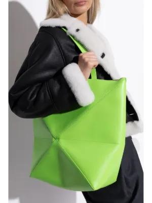 中古・古着通販】LOEWE (ロエベ) レザーブリーフケース ブラウン