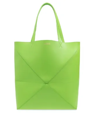 LOEWE セール★ PUZZLE FOLD TOTE★GREEN 25155099_55398115_322.jpg