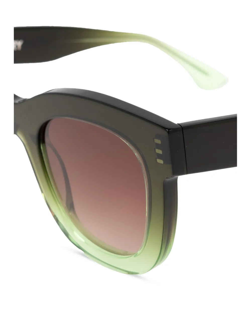 Thierry Lasry x Cult Gaia Gambly zonnebril met vierkant montuur Bruin