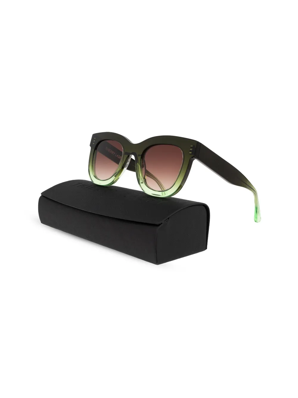 Thierry Lasry x Cult Gaia Gambly zonnebril met vierkant montuur Bruin