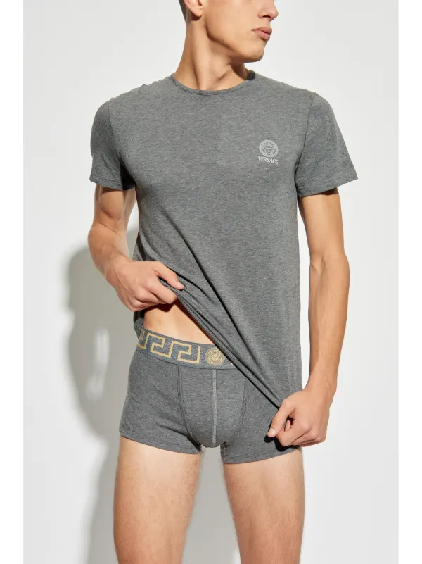 Versace Medusa-print T-shirt | Grey | FARFETCH