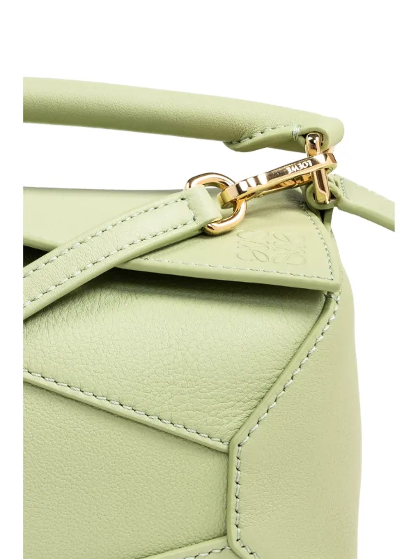 LOEWE Mini Puzzle Tote Bag | Green | FARFETCH JO
