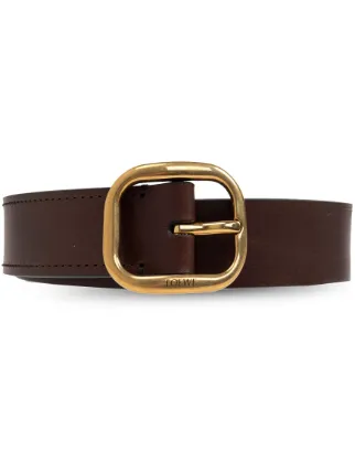 046 LOEWE ブラウンレザーベルト