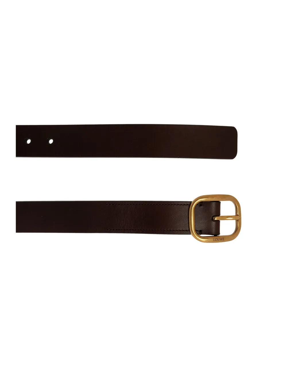 LOEWE Ronde leren riem Bruin