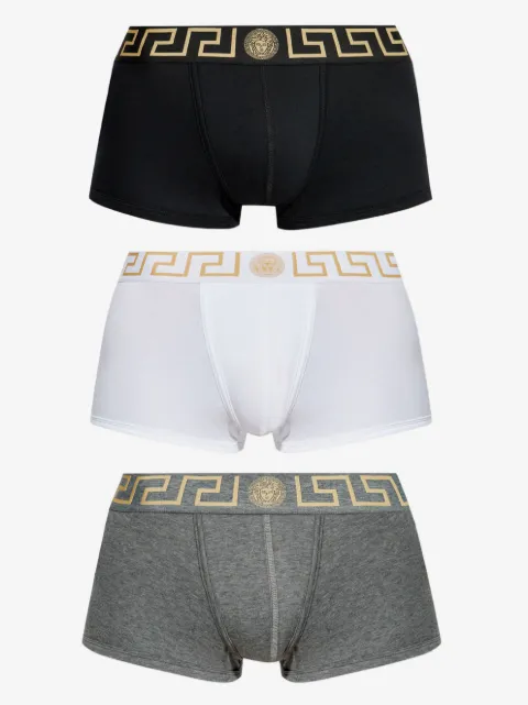 Versace طقم بوكسر 'غريكا بوردر' (3 قطع)