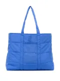 Stampd quilted tote bag - Blue