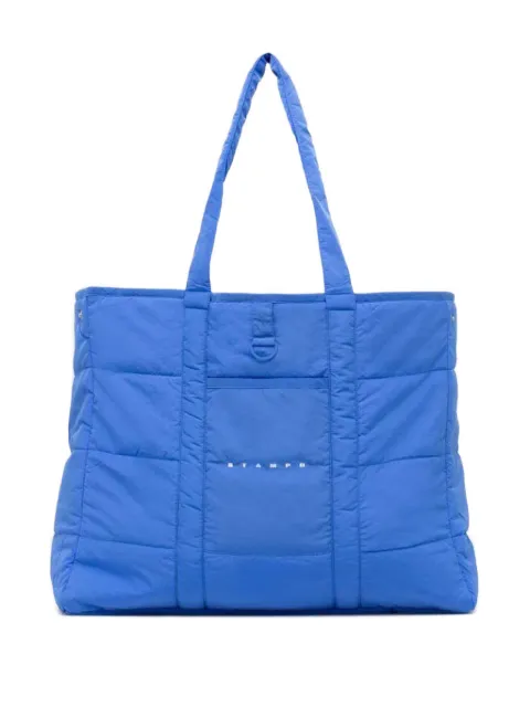 Stampd quilted tote bag