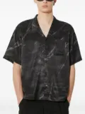 Stampd marble-print short-sleeve shirt - Black