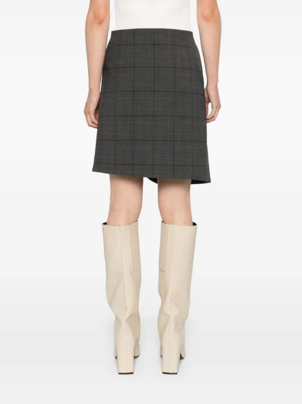 【関税込み】Coperni グレー ラップ デニム ミニスカート Coperni ラップ ミニスカート | グレー | FARFETCH JP