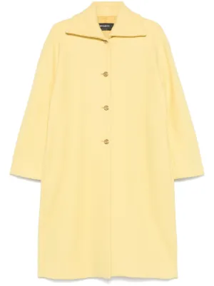 ROCHAS ロシャス フランス製 ツイード ノーカラー コート N440