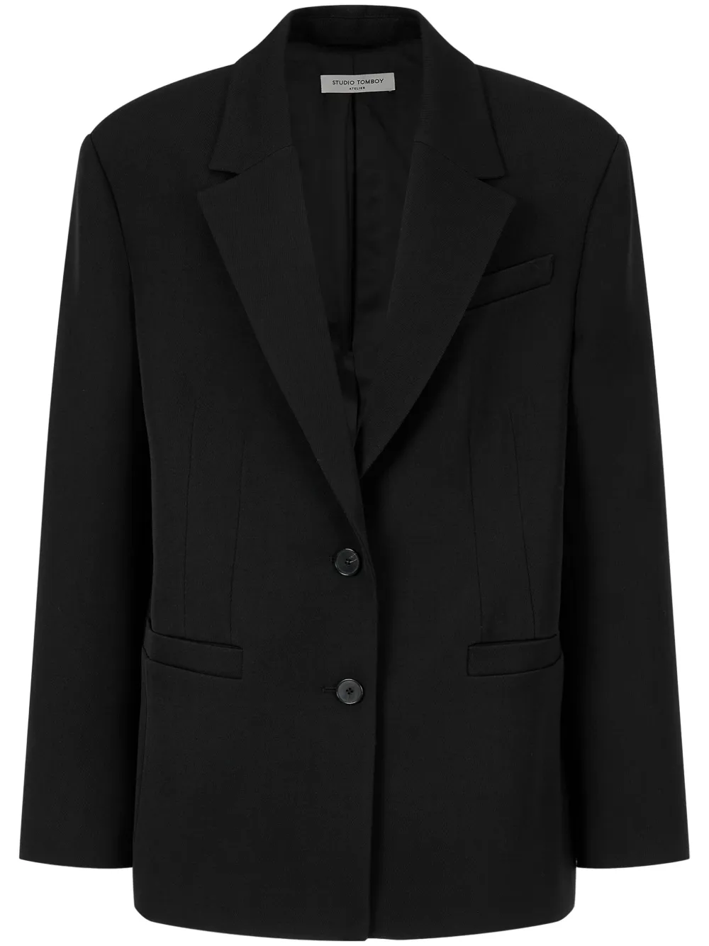 STUDIO TOMBOY single-breasted blazer | Black | Image 1