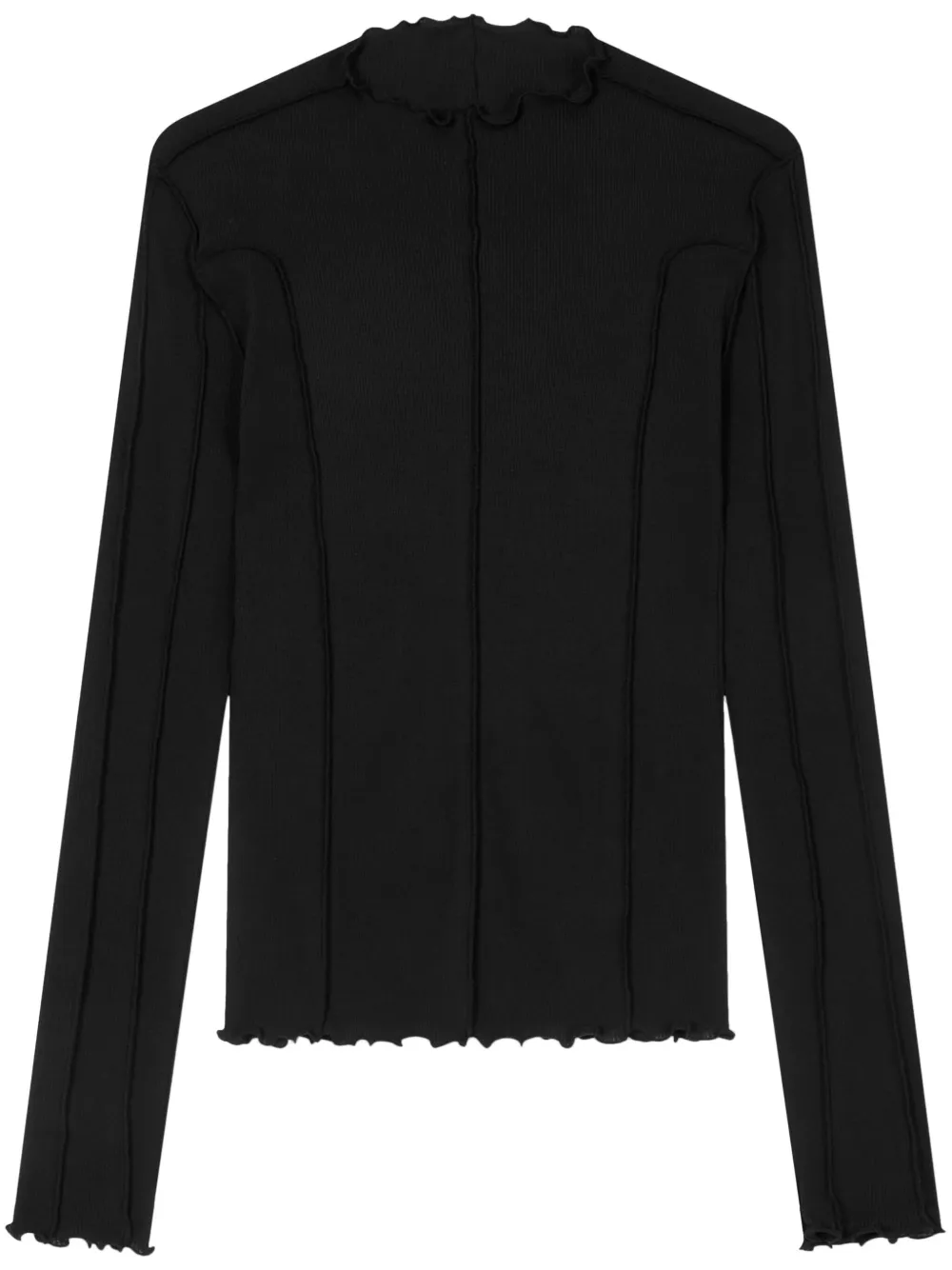 STUDIO TOMBOY seam-detail ribbed T-shirt | Black | Image 1