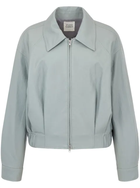 STUDIO TOMBOY faux-leather blouson jacket