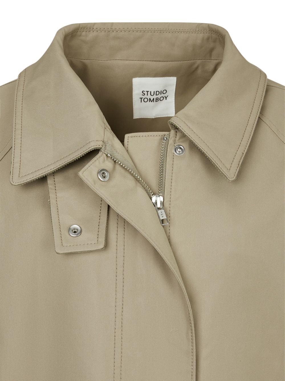 Shop Studio Tomboy Oversized Trench Coat In Neutrals