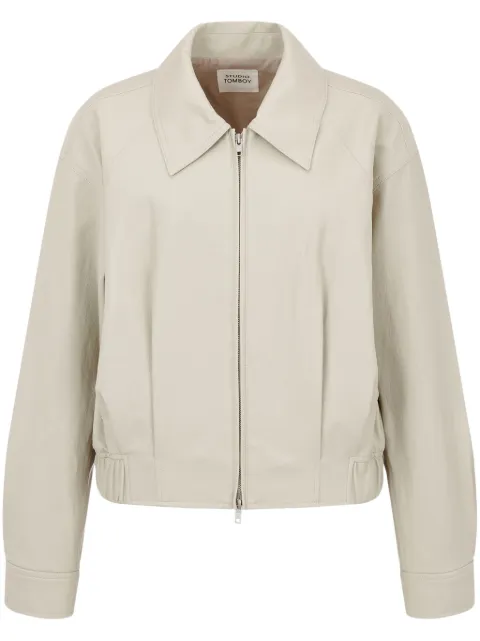 STUDIO TOMBOY faux-leather blouson jacket
