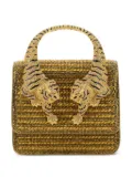 Roberto Cavalli small Roar top-handle bag - Gold