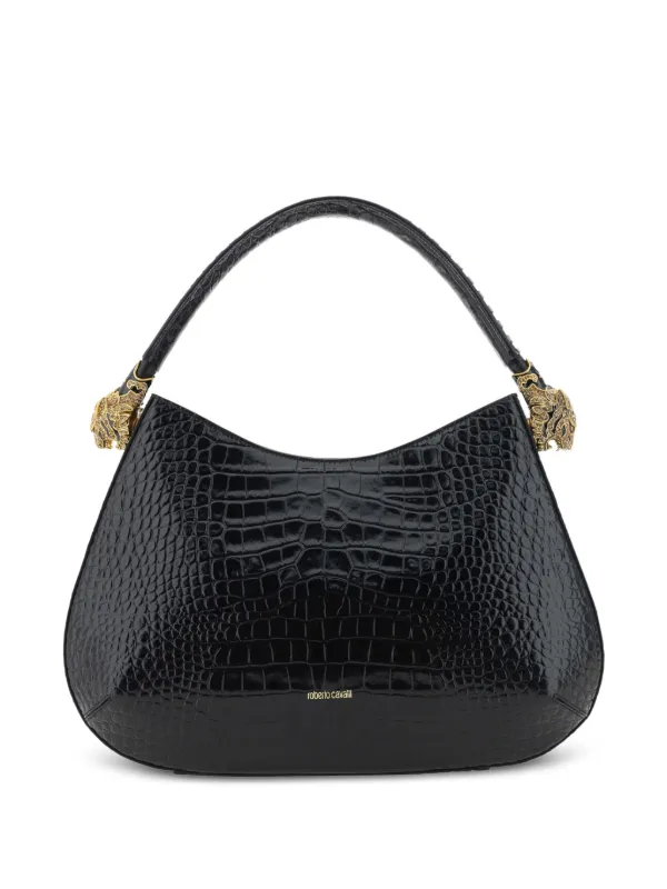 Roberto Cavalli Roar Big Hobo Handbag Black FARFETCH IE