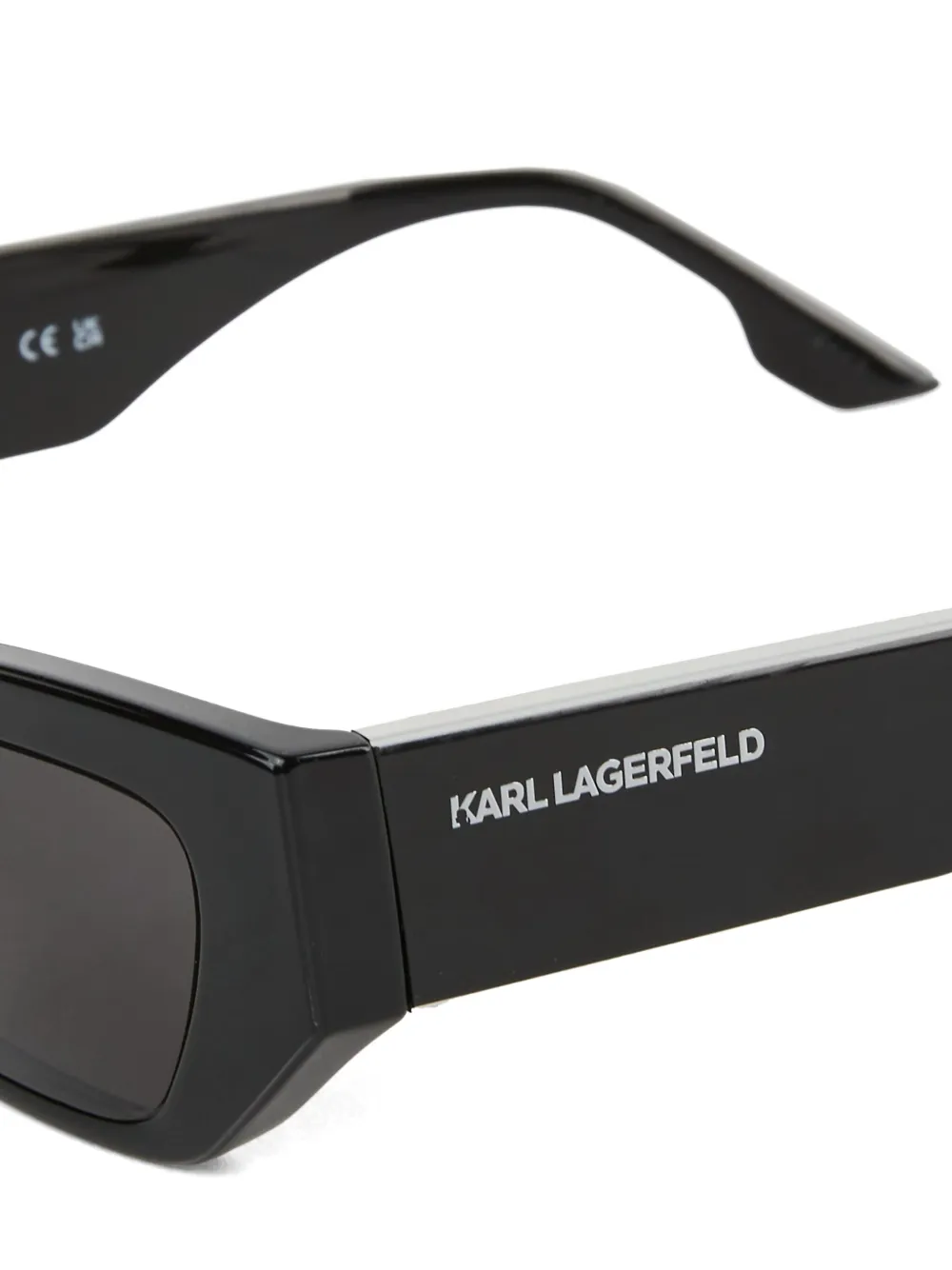 Karl Lagerfeld Zonnebril met rechthoekig montuur Zwart