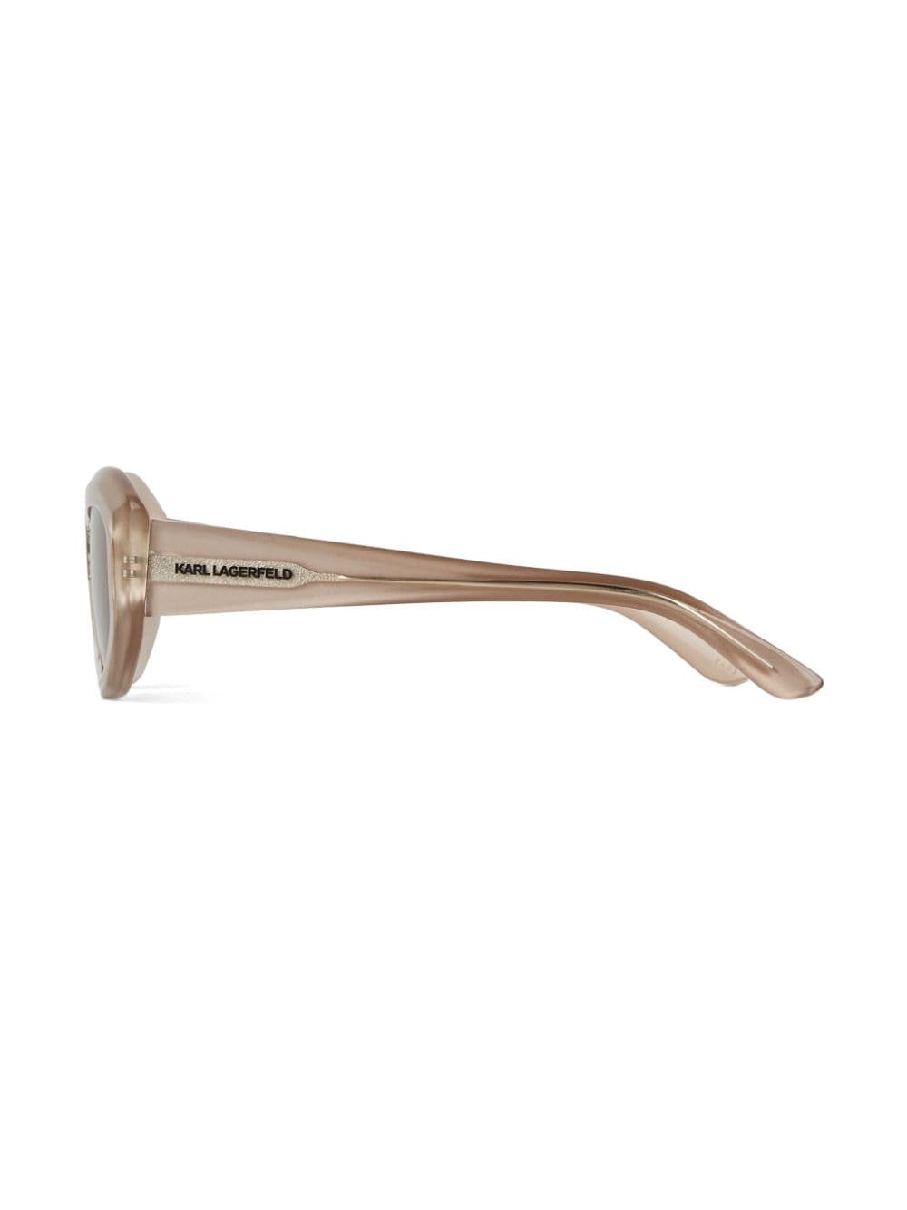 Shop Karl Lagerfeld Karl Logo Sunglasses In Neutrals