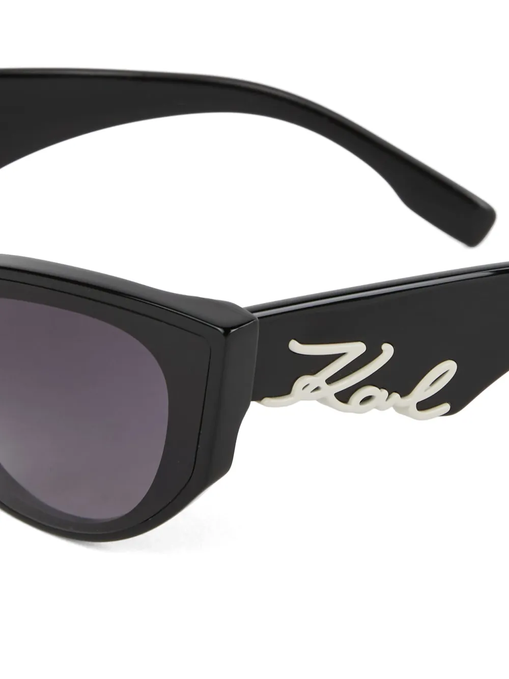 Karl Lagerfeld K Signature zonnebril met uitgesneden montuur Zwart