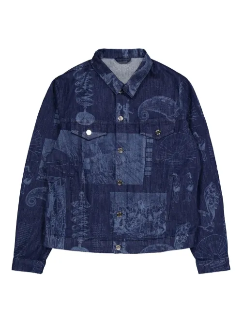 X Batia Suter veste en jean à imprimé Kentucky - Études Studio - Modalova
