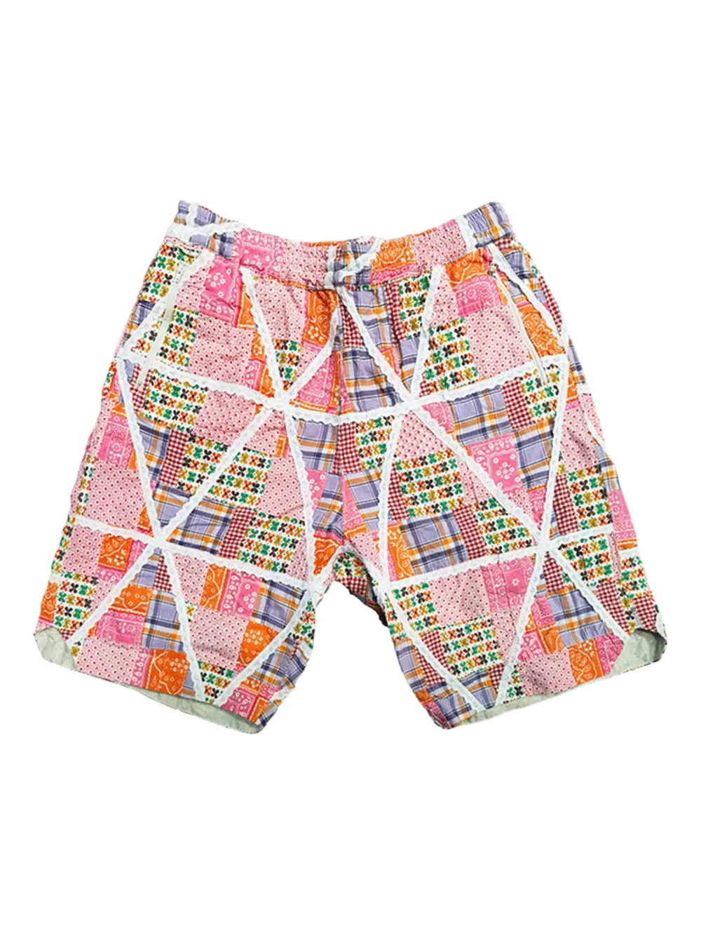 patchwork shorts