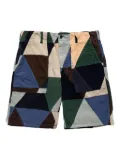 Engineered Garments Fatigue patchwork shorts - Blue