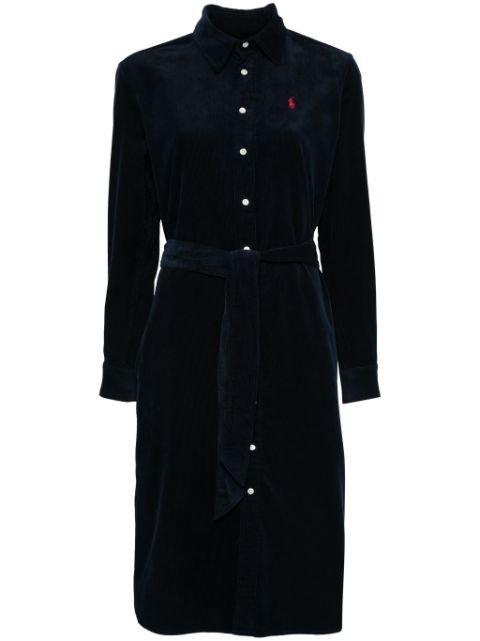 Polo Ralph Lauren belted corduroy midi dress Women