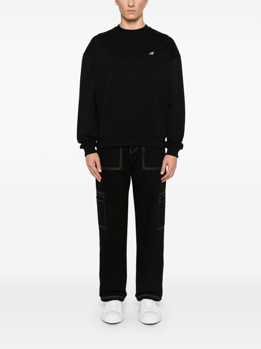 Axel Arigato Signature sweater - Zwart