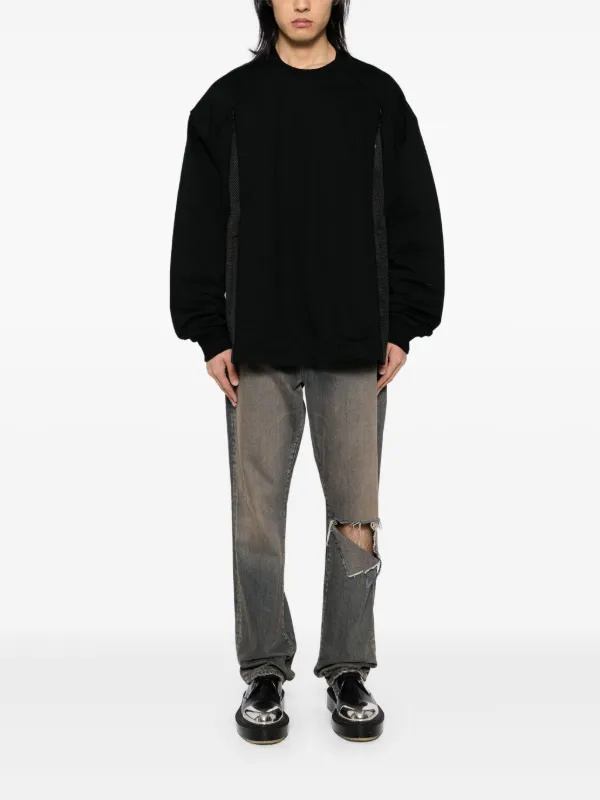 Juun.J バイカラースウェットシャツ | ブラック | FARFETCH JP