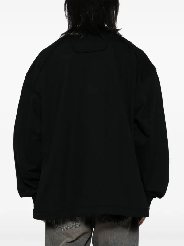 juun.j スウェット Juun.J バイカラースウェットシャツ | ブラック | FARFETCH JP