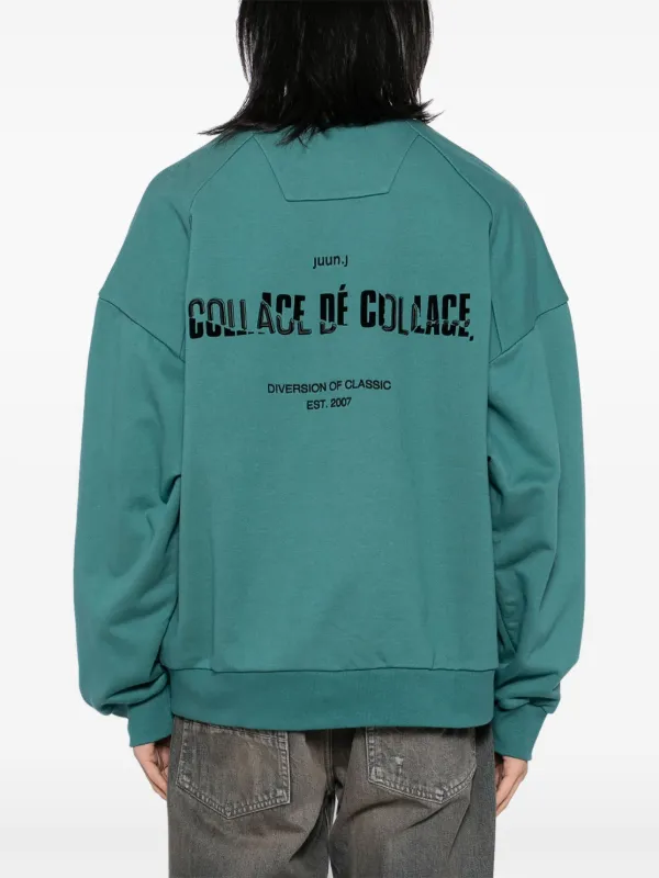 Juun.J COLLAGE DÉ COLLAGE スウェットシャツ | グリーン | FARFETCH JP 