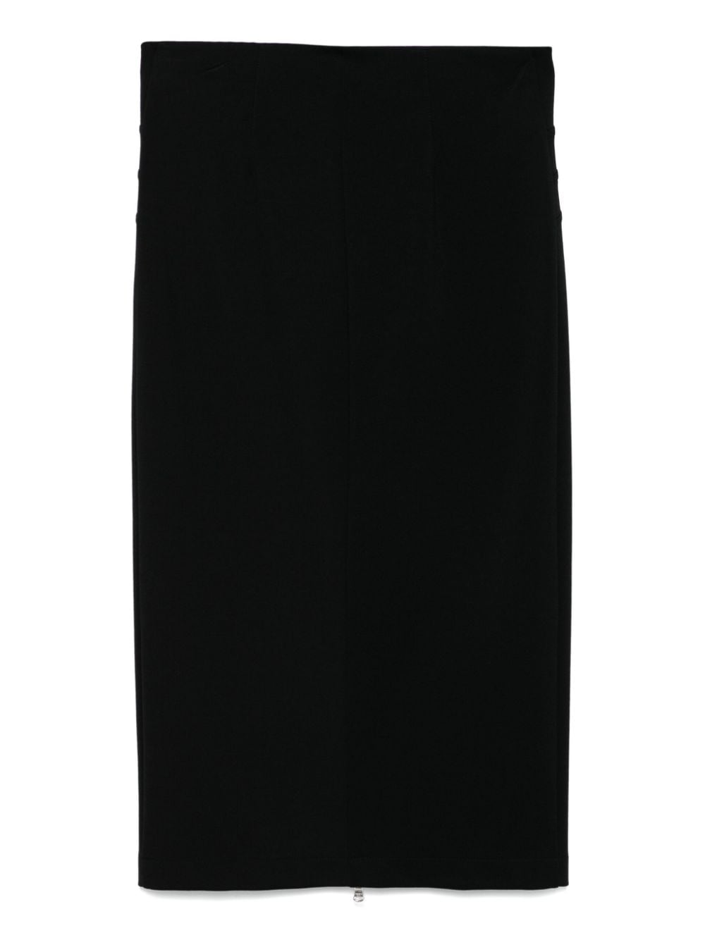 Patrizia Pepe Midi-rok met detail - Zwart